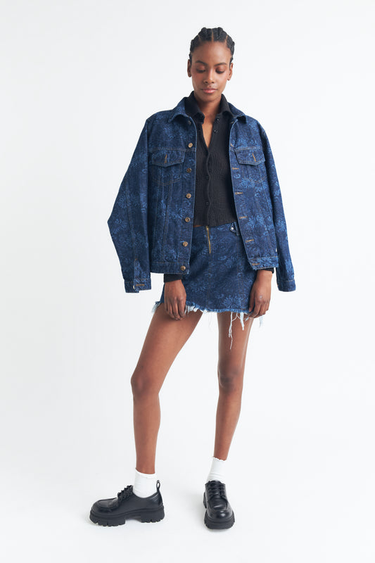 CHAQUETA JEAN CORAL