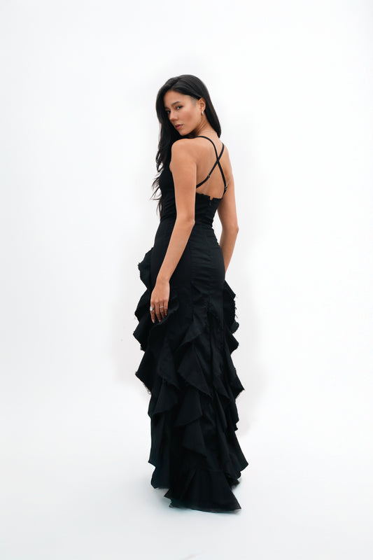 VESTIDO NEGRO SIRENA