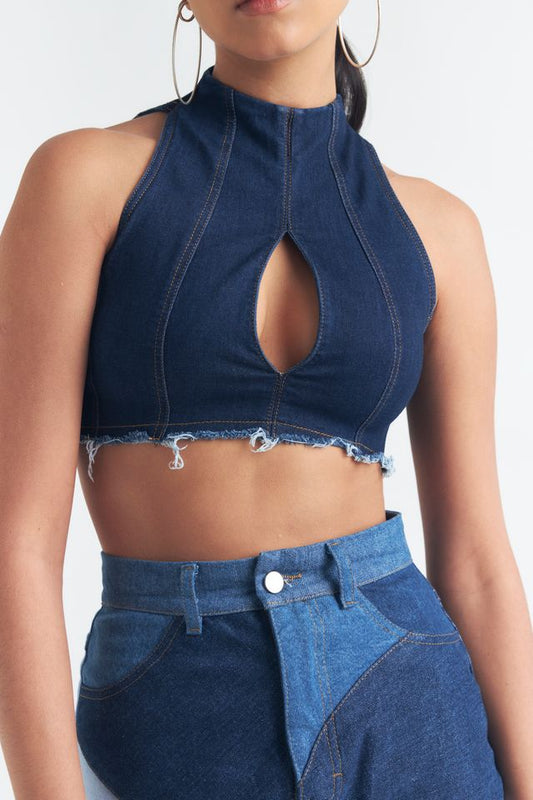 TOP DENIM ALMA